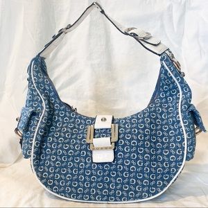 Guess Purse with White Leather Trim